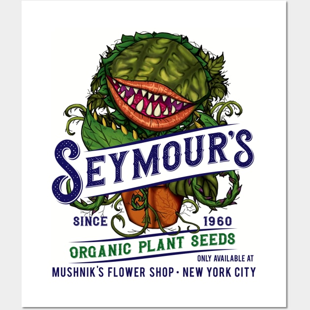 Seymour's Organic Seeds Wall Art by Alema Art